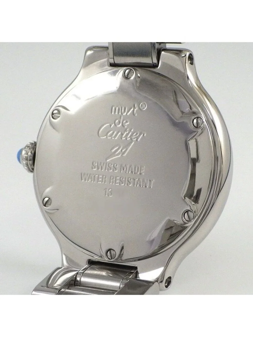 Cartier Watch Must 21 Silver Dial SS Quartz Analog